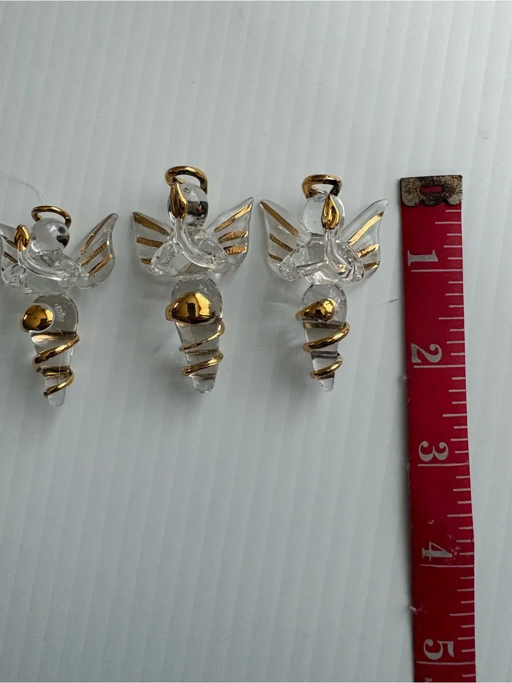 Vintage Glass Angel Ornaments